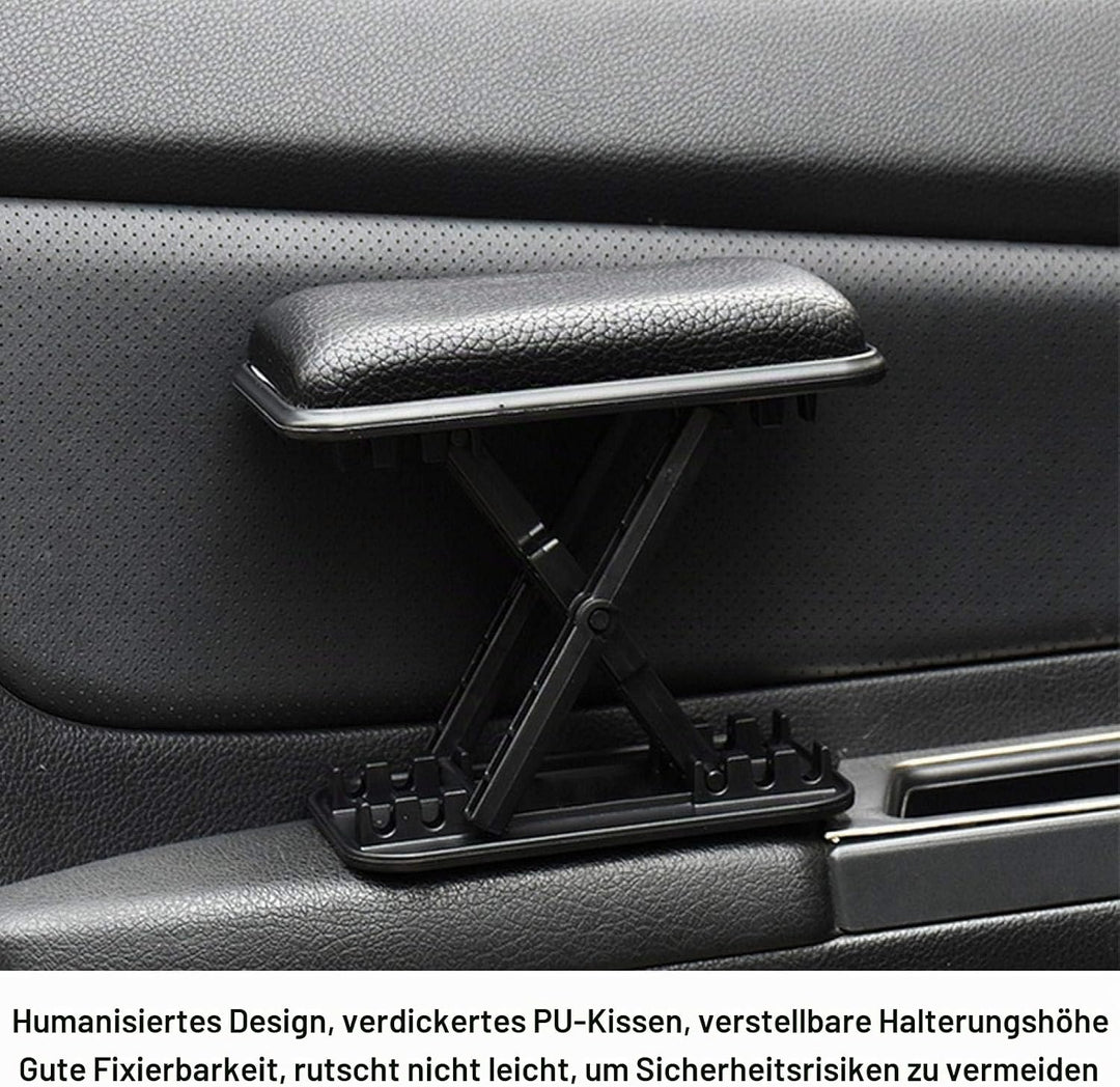 Tomotato Universal Autotürarmlehne, Einstellbare Auto Armlehne Linker Ellenbogen Unterstützung Pad A