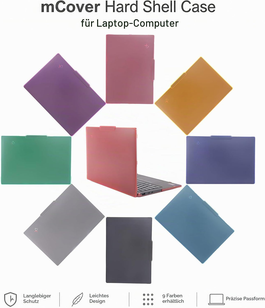 mCover Hartschalen-Schutzhülle, nur kompatibel mit Lenovo ThinkPad X1 Carbon Gen 12/13 Windows Noteb