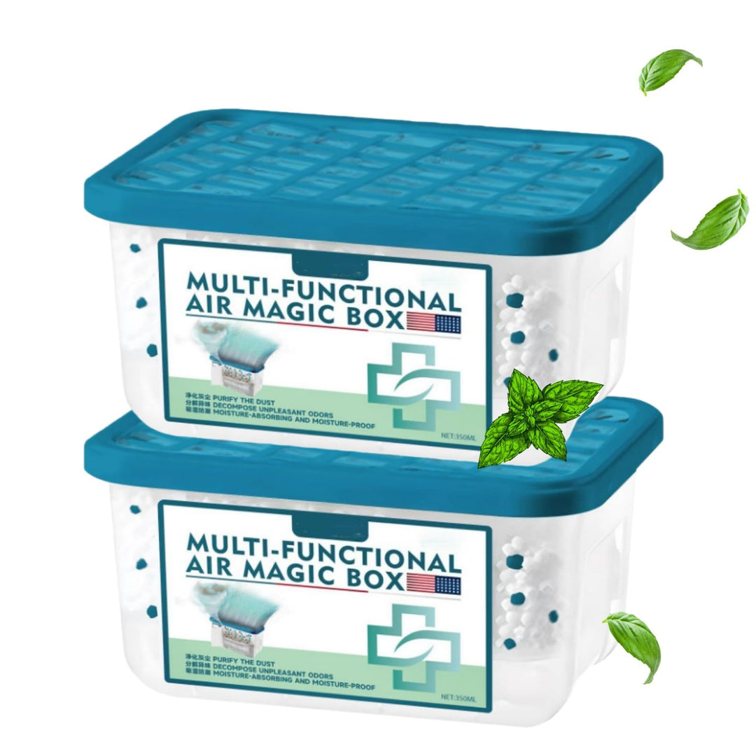 350ml*2 Stück Multi-Functional Air Magic Box,Luftreinigungsbox mit Automatischer Staubentfernung für