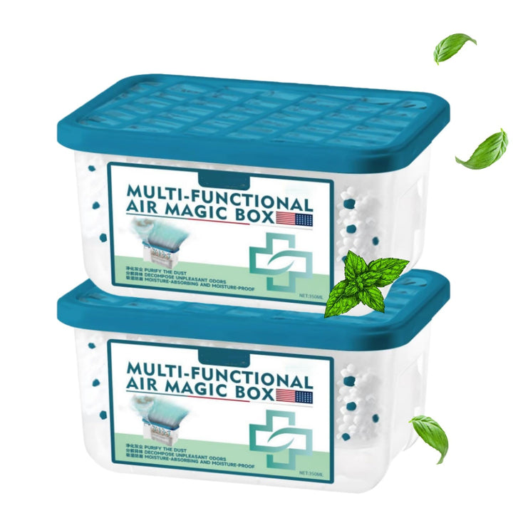 350ml*2 Stück Multi-Functional Air Magic Box,Luftreinigungsbox mit Automatischer Staubentfernung für