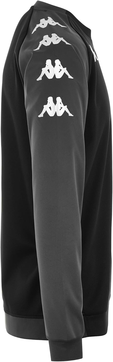 Kappa Unisex Parme Sweatshirt S Schwarz, S Schwarz