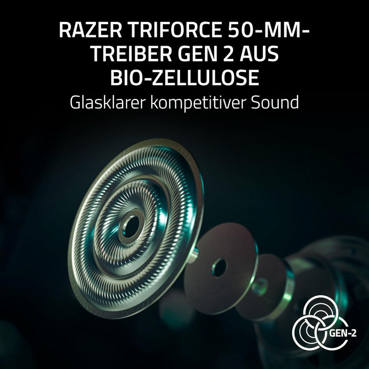 Razer BlackShark V3 Pro CS2 - Kabelloses E-Sport-Headset mit Geräuschunterdrückung - 50mm Audio Trei