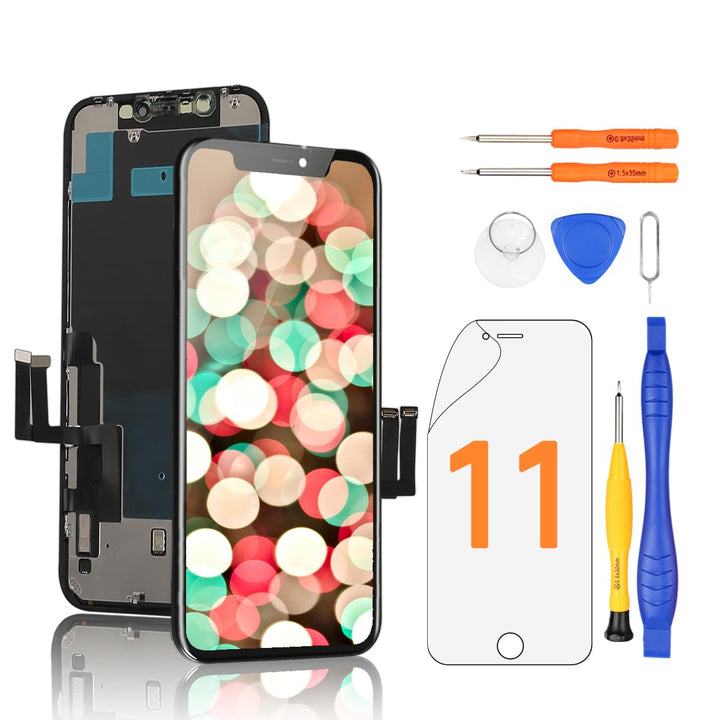 Yodoit Display für iPhone 11 LCD Bildschirm Ersatz 6,1 Zoll 3D Touch Digitizer Montage Glas Touchscr