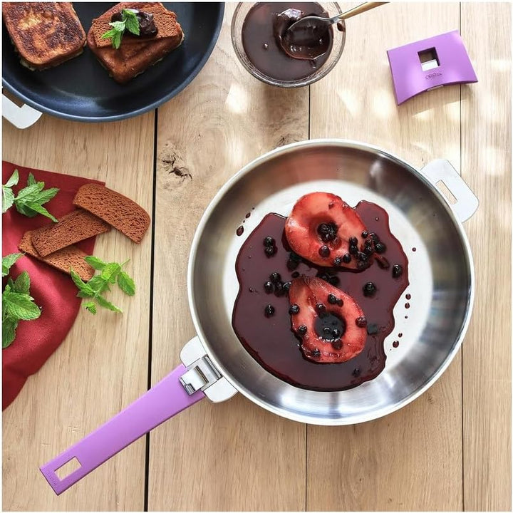 Cristel - POELE 32 CM CASTELINE AMOVIBLE - Cristel - P32QMP 32 cm Schwarz, 32 cm Schwarz