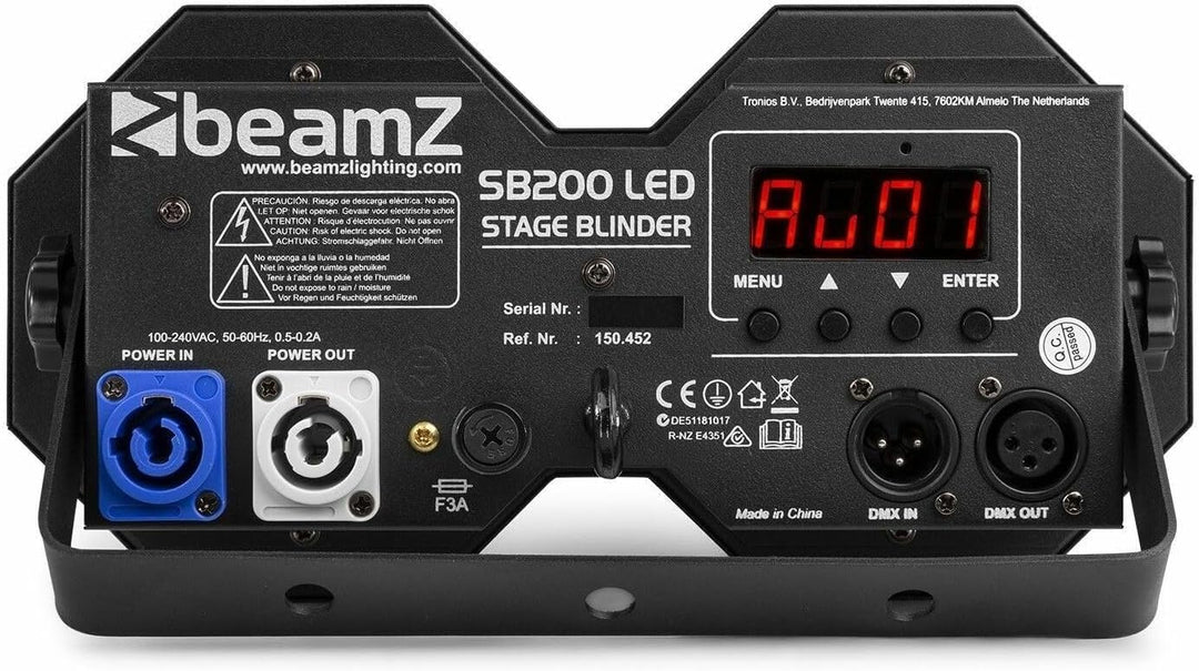 BeamZ S200 Stage Blinder und Stroboskop mit 2x 50 Watt COB LEDs