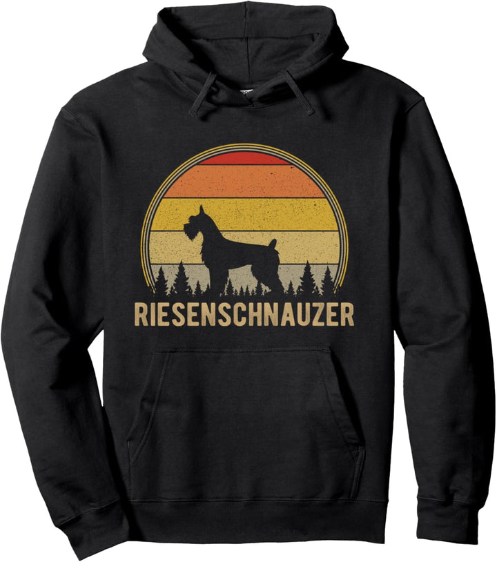 Riesenschnauzer Dog Vintage Retro Riesenschnauzer Dog Lover Pullover Hoodie