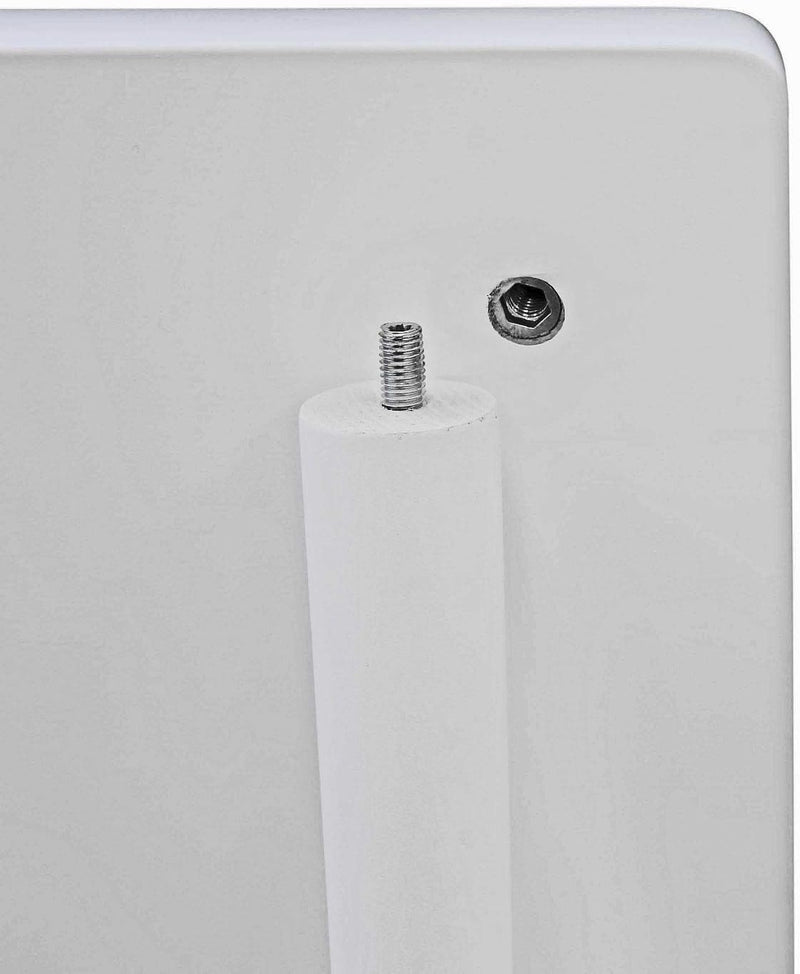 Betten-ABC Bubema Kindertisch Kinderzimmer-Tisch aus massiver Kernbuche Weiss lackiert, extra stabil