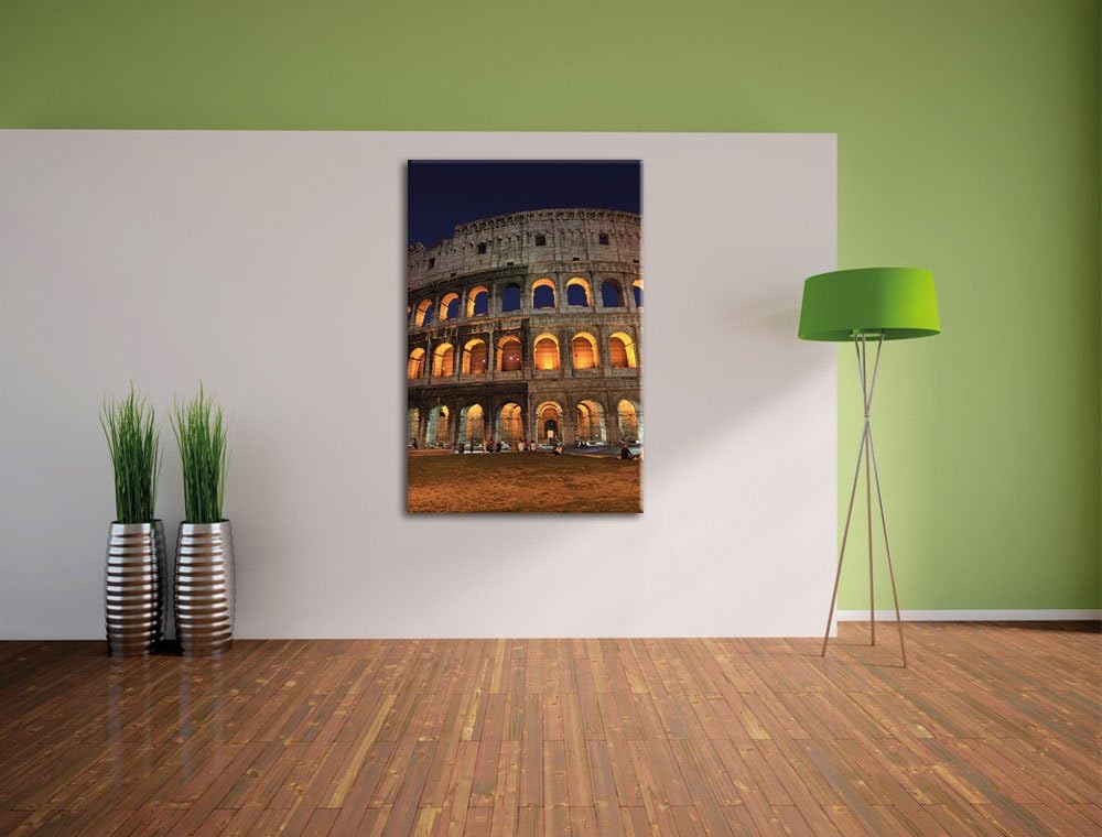 Pixxprint Colosseum in Rom Italien Italy als Leinwandbild/Grösse: 100x70 / Wandbild/Kunstdruck/ferti