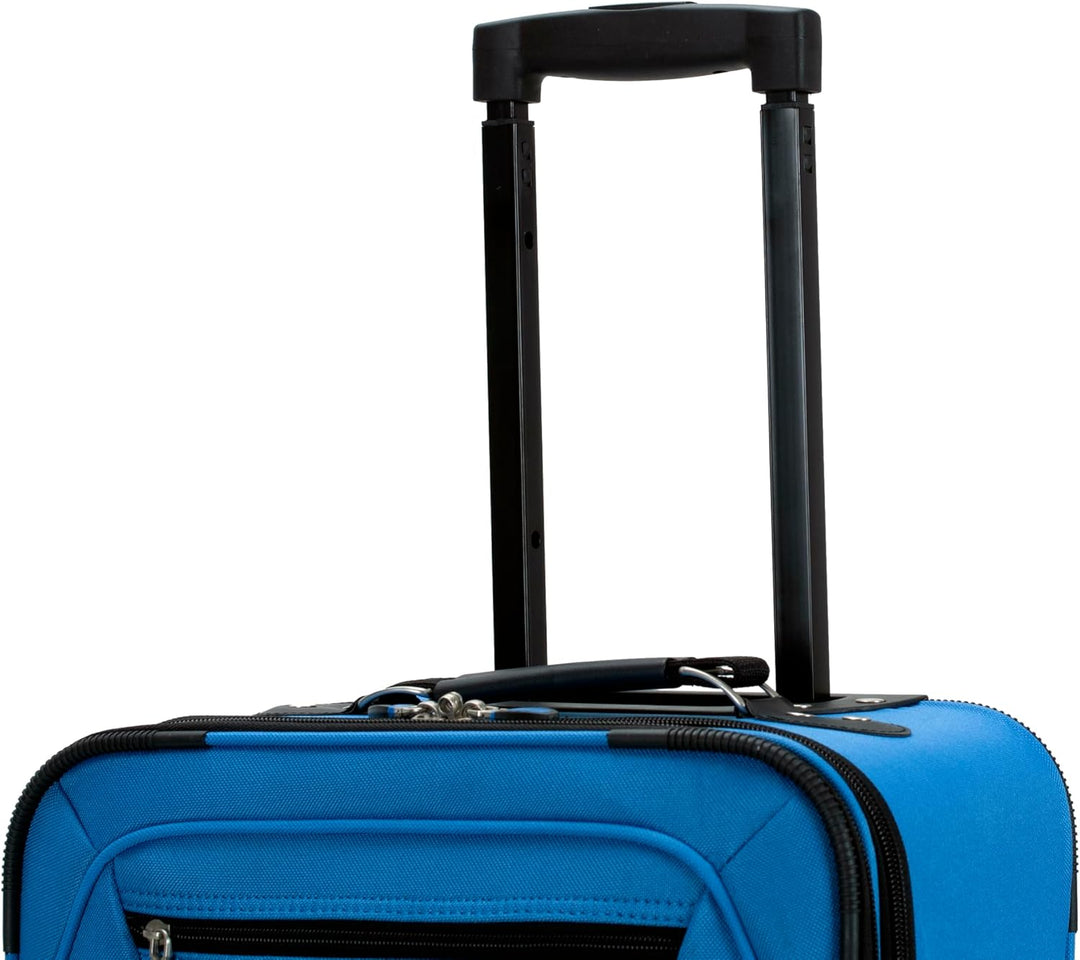 Rockland Pasadena Softside Spinner Rad Gepäck, blau, Carry-On 20-Inch, Pasadena Softside Spinner Whe