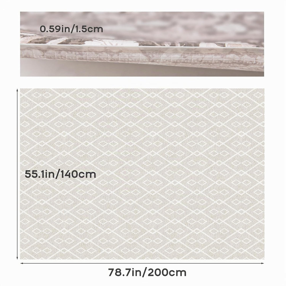 BanaSuper Baby Spielmatte Boho-Stil, 200x140x1,5cm Krabbelmatte im Bohemian Design, EN71 Zertifizier