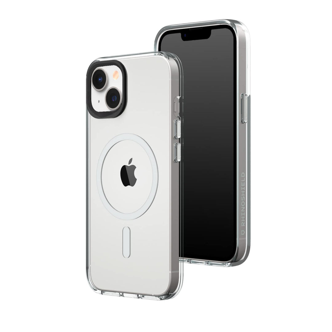 RhinoShield Clear Case kompatibel mit MagSafe für [iPhone 14/13]|Überragende Magnetstärke, Vergilbun