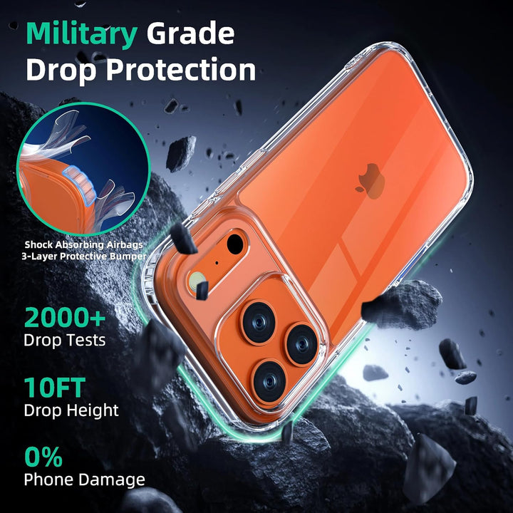ONES für iPhone 17 Pro Max Ultradünn Hülle, Militärnorm Schutz HandyHülle, Vergilbungsbeständig Krat