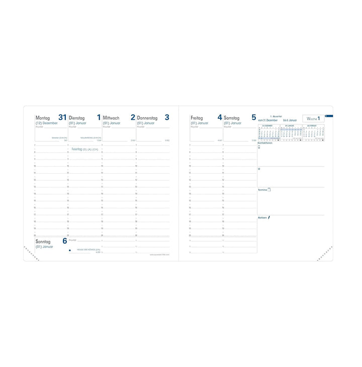 EXECUTIF Calypso seladon 2027: Kalender im Schreibtischformat, Gebundenes Buch
