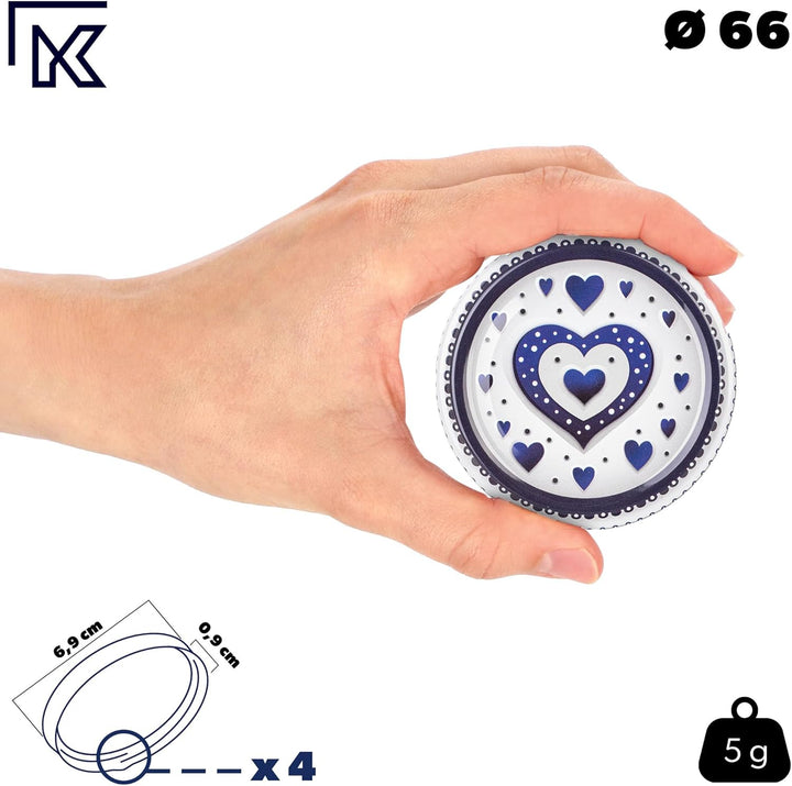 KADAX 20er Set Einmachgläser 200ml TO66, Marmeladengläser Vorratsgläser Mason Jar mit Schraubdeckel,