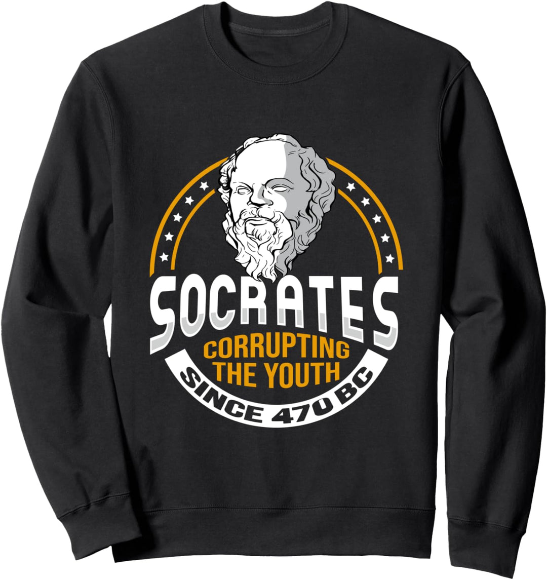 Socrates Corrupting Youth Meme für einen Philosophen Sweatshirt