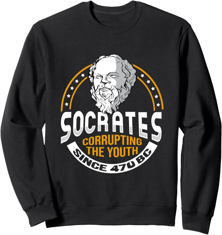Socrates Corrupting Youth Meme für einen Philosophen Sweatshirt