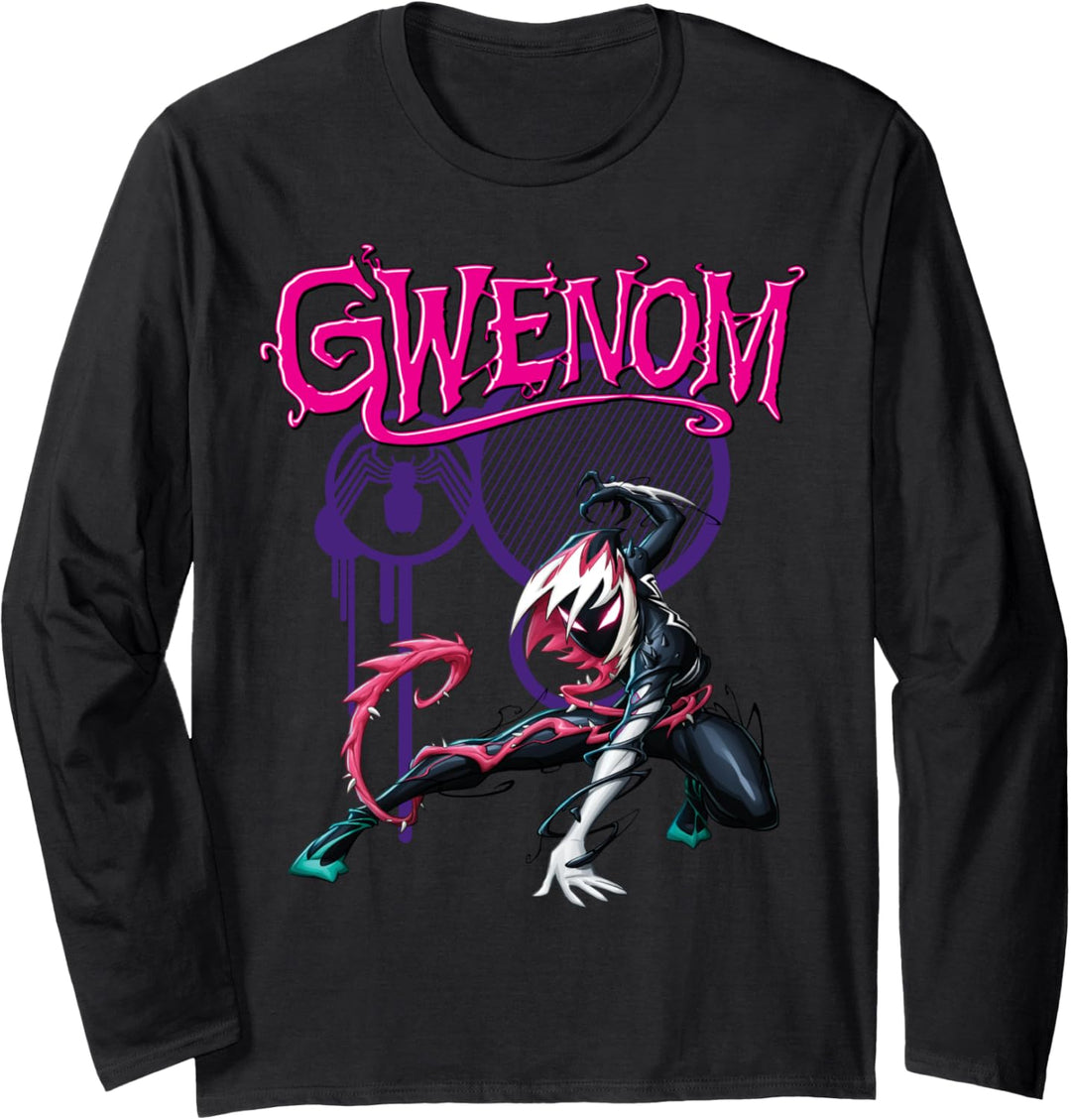 Marvel Gwenom Portrait Logo Langarmshirt