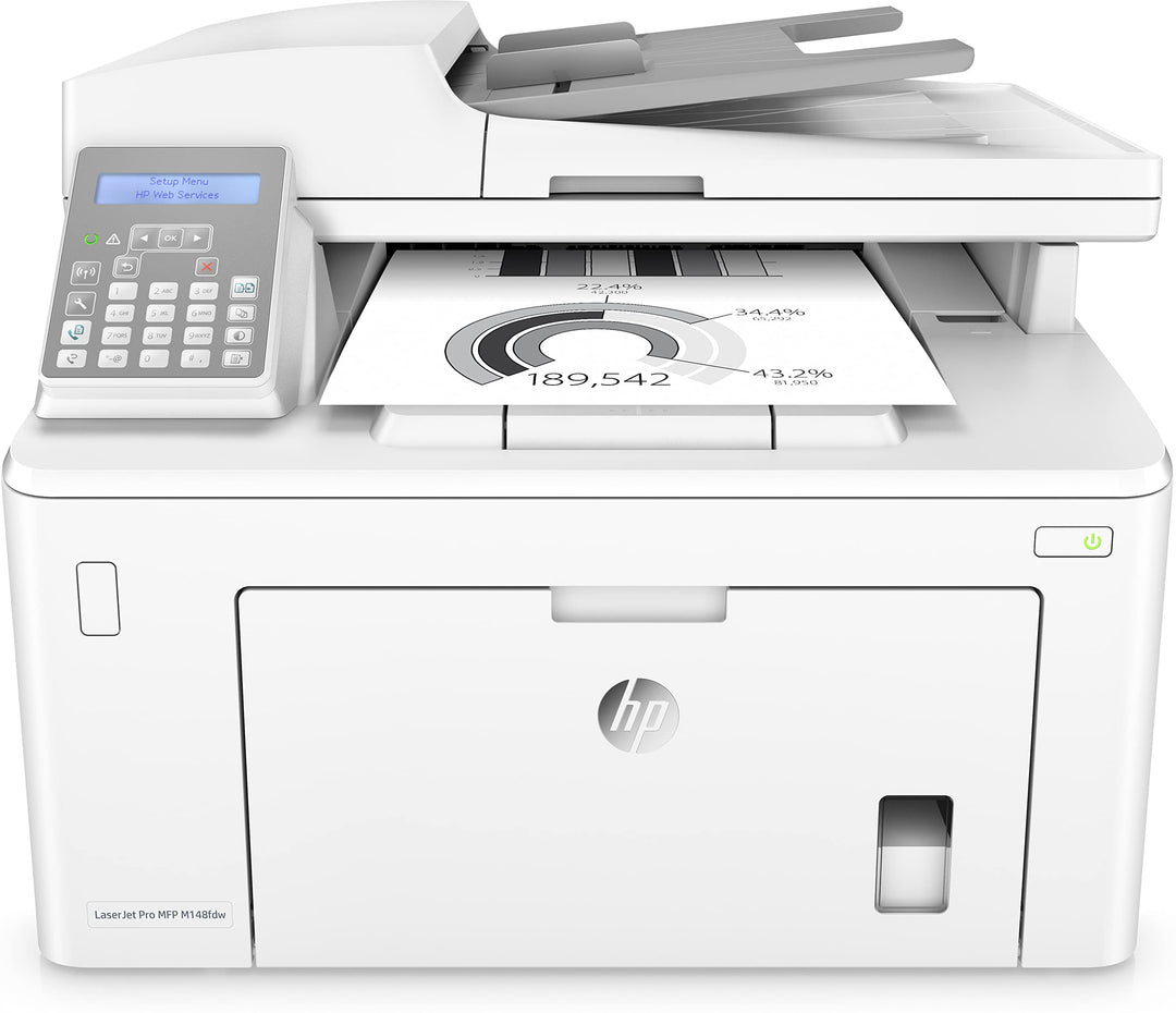 HP LaserJet Pro M148fdw Laser Multifunktionsdrucker (Schwarzweiss Drucker, Scanner, Kopierer, Fax, W