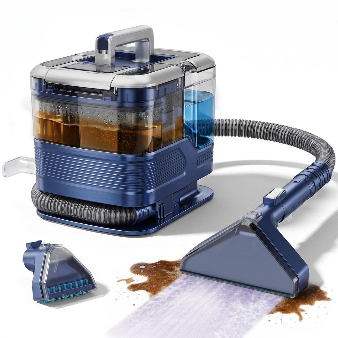 Nasssauger Polsterreiniger Gerät, 21kPa Teppichreiniger Waschsauger | 600W Nassauger Tragbare mit 2L