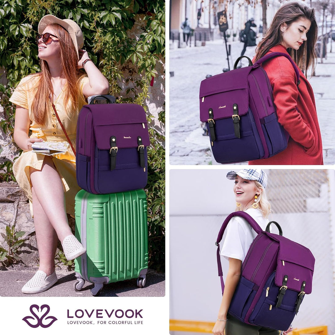 LOVEVOOK Rucksäcke für Kinder, Schulrucksack Teenager Mädchen, Wasserdichter Daypack mit Laptop Fach