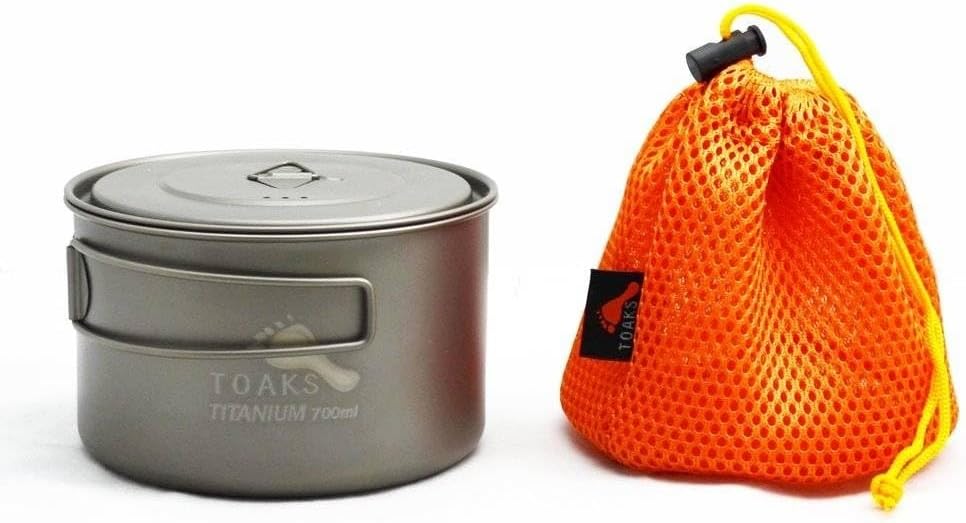 Ultraleichter Titan-Kochtopf von Toaks, POT-700-L, 700