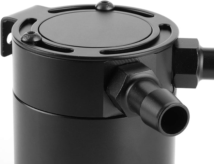 Aukson Ölfangdose verblüfft - 2-Port-Ölfangdose 500 ml Aluminiumlegierung verblüfft Vorratsbehälter