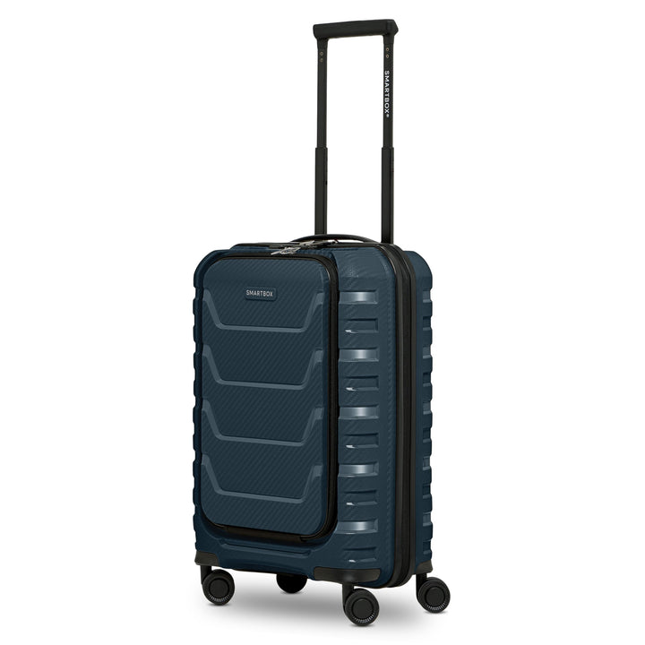 Smartbox Kabinenkoffer mit Laptopfach 36x22x55 cm, Handgepäck Koffer mit Frontöffnung, Leichter Hart