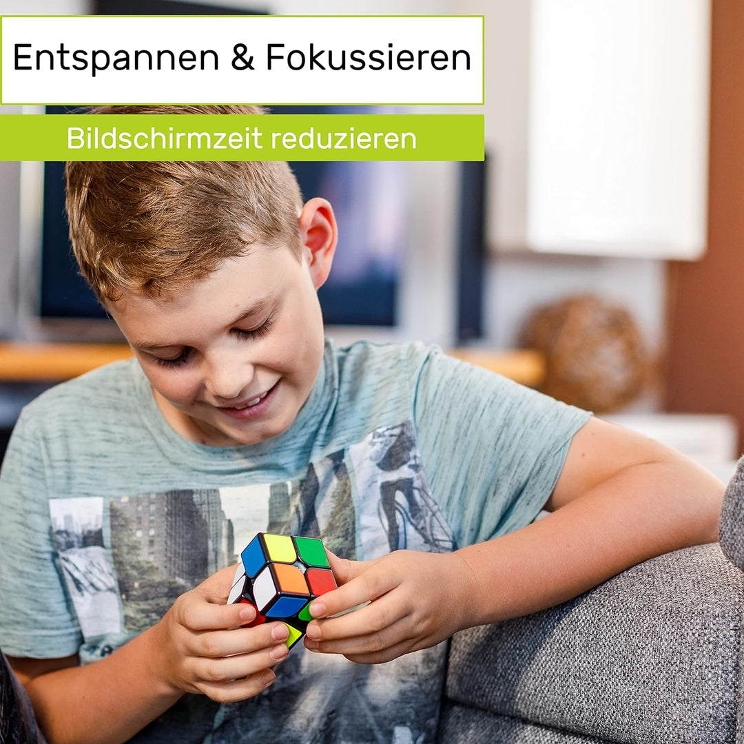 CUBIDI® Zauberwürfel Set - Speed Cube Set 2x2 3x3 4x4 Pyraminx Speedcube, Zauberwürfel für Kinder Er