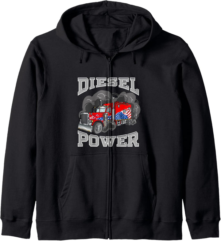 Diesel-Power, Trucker-Power Kapuzenjacke