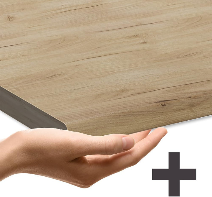 Vicco Apothekerschrank Fame-Line, Anthrazit Hochglanz, 30 cm | AP Eiche, zur Kombination mit weitere