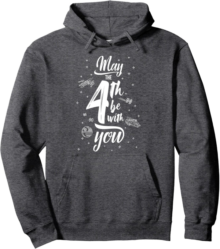 Star Wars May The 4th Be With You Space Text C1 Pullover Hoodie
