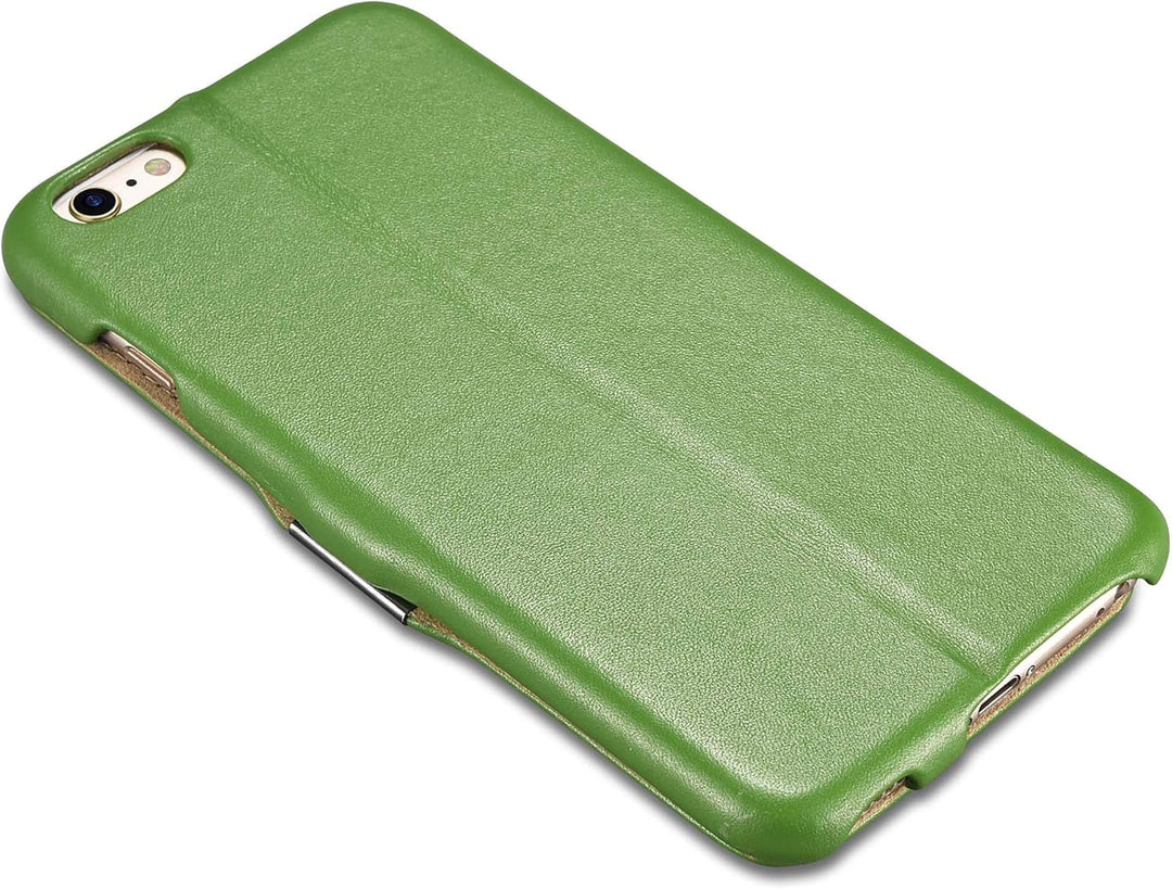 ICARER Hülle passend für Apple iPhone 6S Plus und iPhone 6 Plus (5,5 Zoll), Handyhülle mit echtem Le