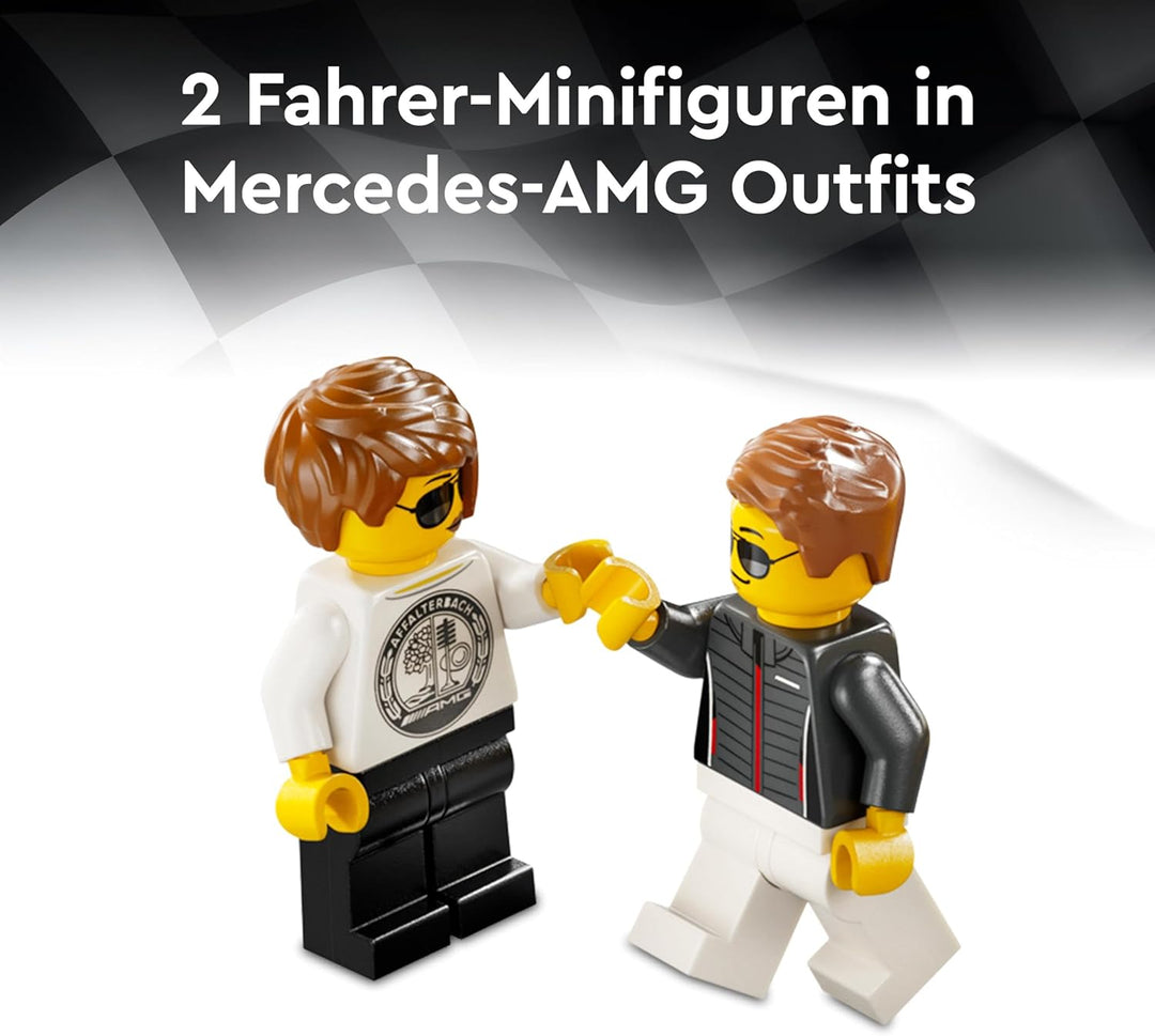 LEGO Speed Champions Mercedes-AMG G 63 & Mercedes-AMG SL 63, Bauset mit 2 Spielzeug Autos und 2 Fahr