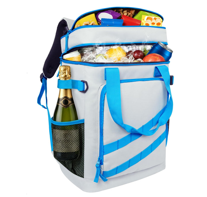 Kühlrucksack 40L, Leichter Rucksack mit Flaschenöffner, für Strand, Reisen, Camping und Mittagessen