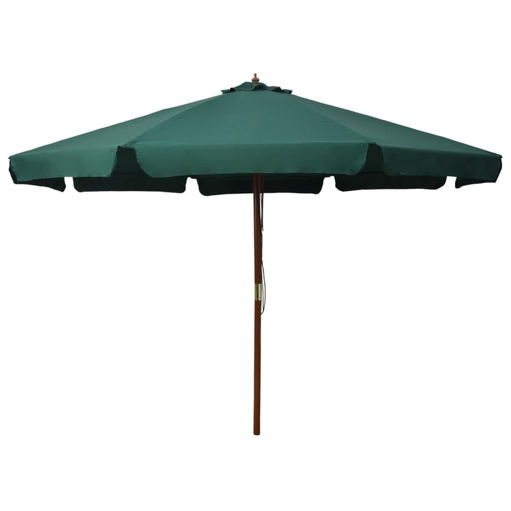 vidaXL Sonnenschirm mit Holzmast Marktschirm Gartenschirm Strandschirm Ampelschirm Balkonschirm Terr