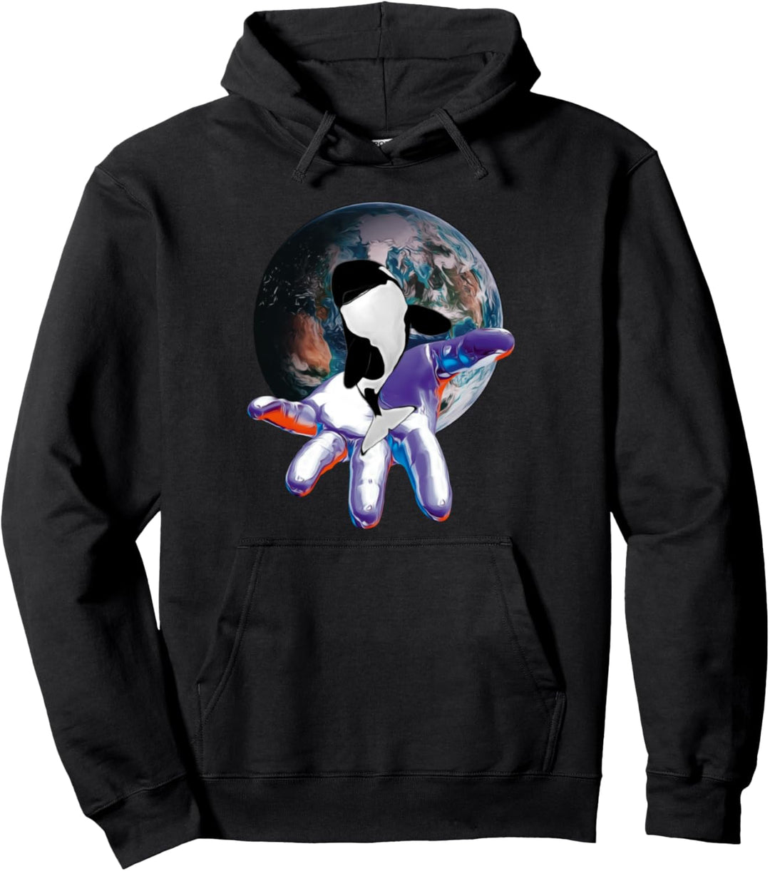 Orca Wal Pullover Hoodie