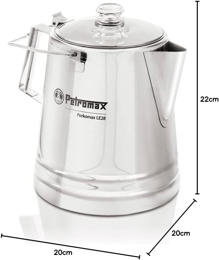Petromax Perkolator Perkomax - Kaffeekanne für verschiedene Herdarten und offenes Feuer - aromatisch