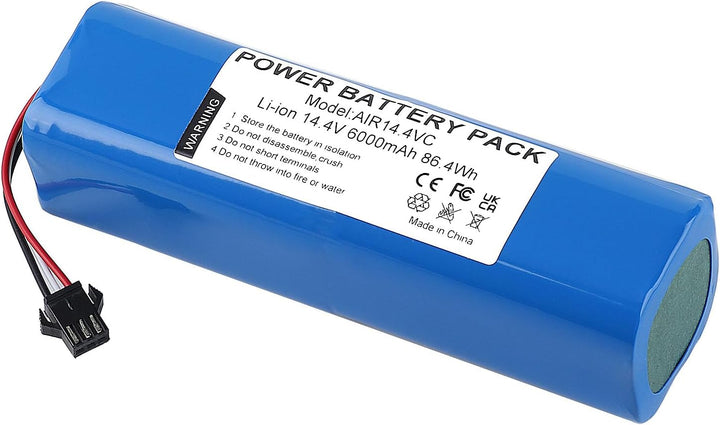 6000mAh 14.4V Li-Ion Akku für AIRROBO T9+ T10+ T20+, Honiture Q6 Pro, Laresar L6 Pro, Ultenic T10, A