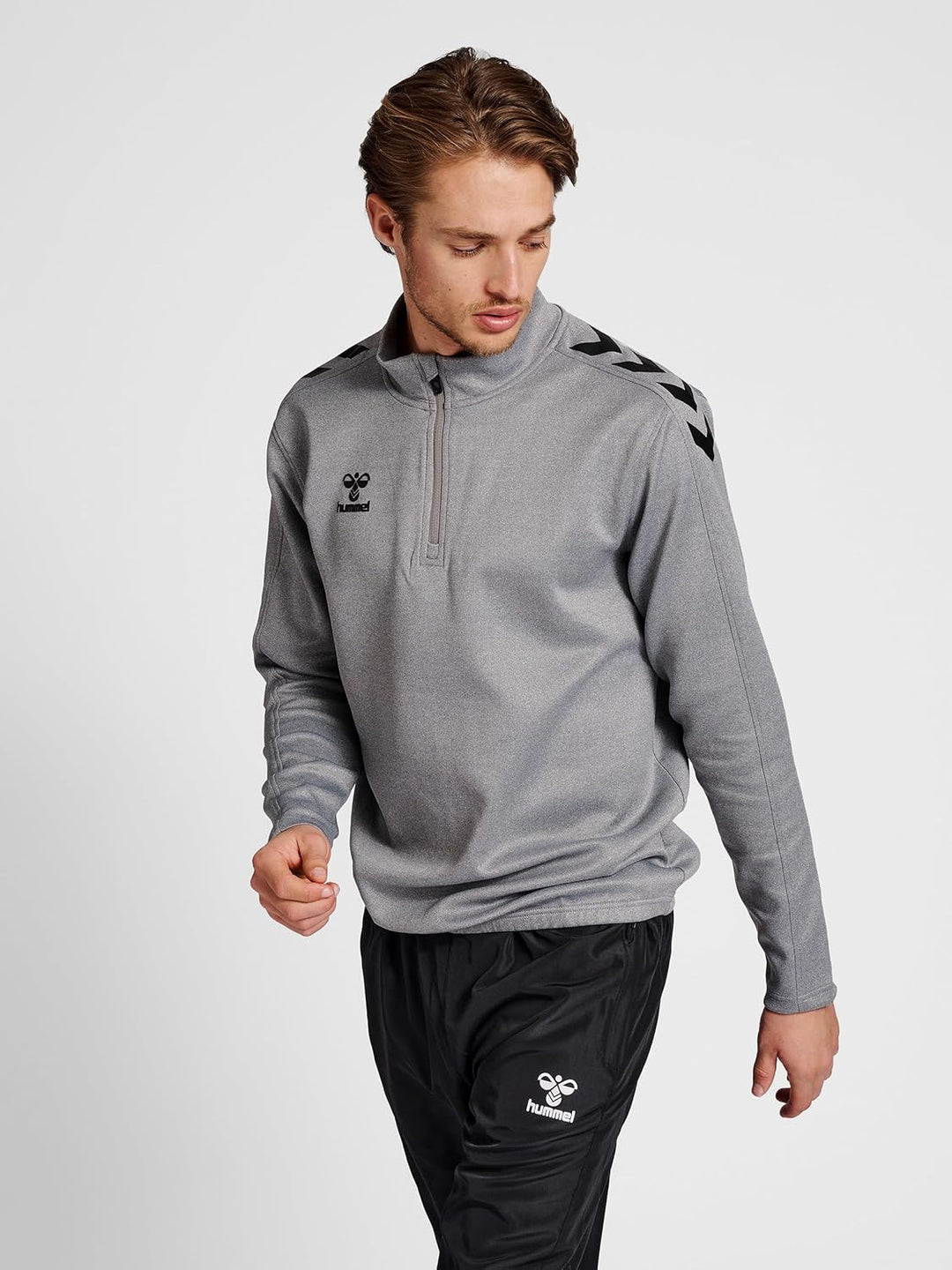 hummel Halbreissverschluss Sweatshirt Hmlcore Erwachsene S Grau, S Grau