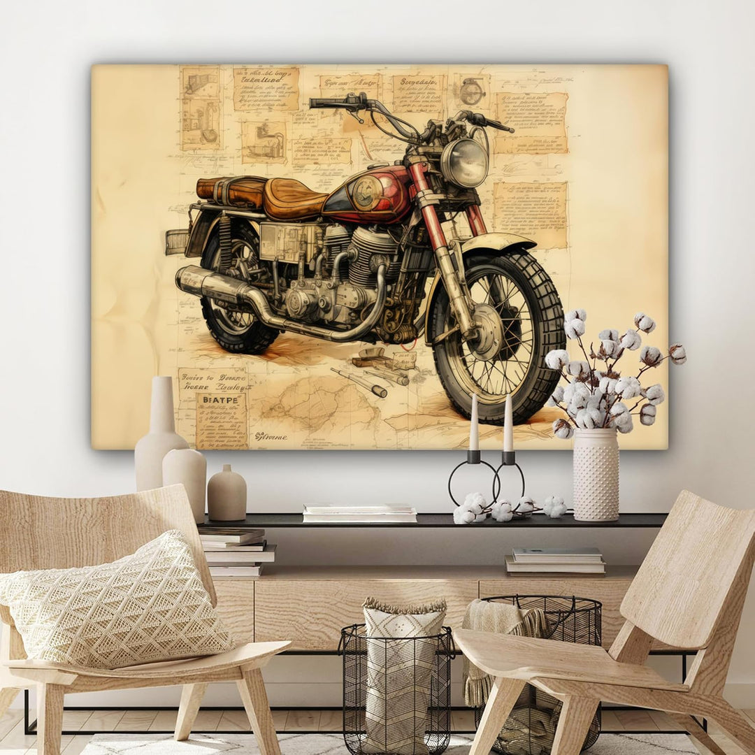 MuchoWow© Leinwandbild Gross 120x80 cm XXL Dekoration Wohnzimmer Bilder Aufhängen Wall Decoration Li