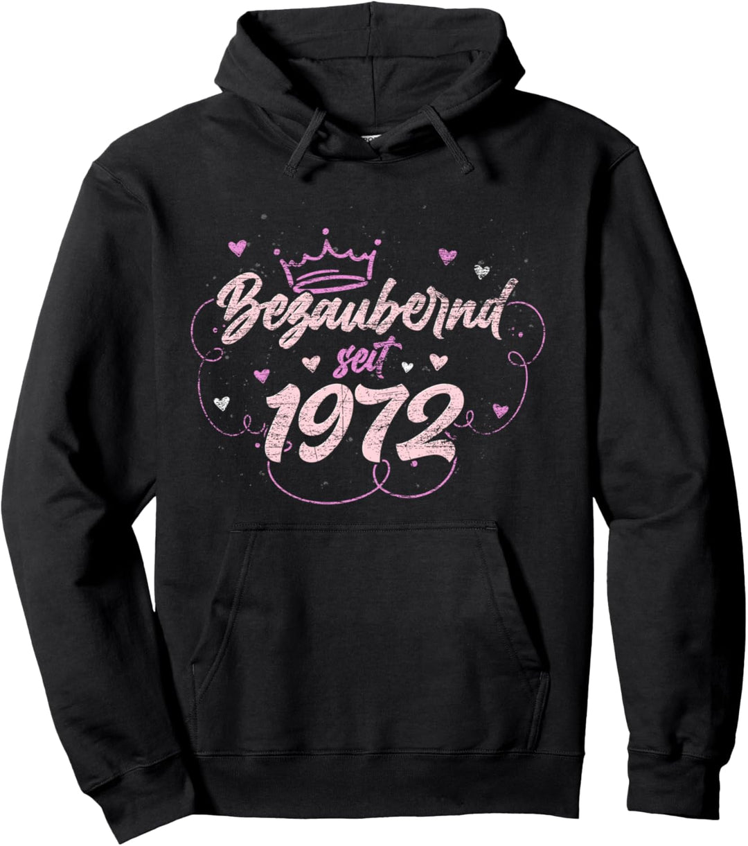 Bezaubernd seit 1972 Geschenk für Frauen 50 Geburtstag Pullover Hoodie
