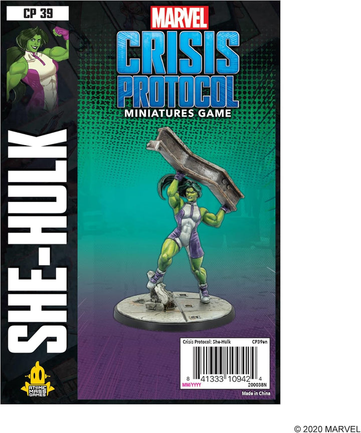 Atomic Mass Games - Marvel Crisis Protocol: Character Pack: She Hulk: Marvel Crisis Protocol - Minia