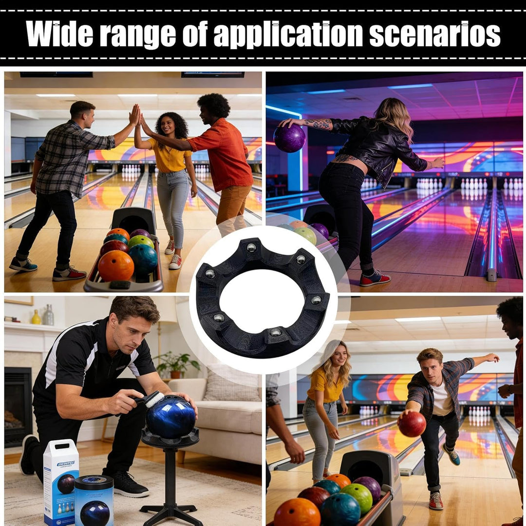 Bowling Ball Spinner, Multi Angle Grip Tool, 3.74x5.71x1.18 Inches 360 Degree Rotating Device with S