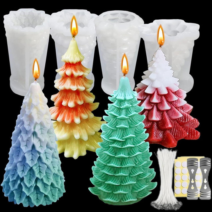 Kerzen Selber Machen set Weihnachtsbaum Kerzenformen zum Giessen Kerzen Form Weihnachten Christmas S