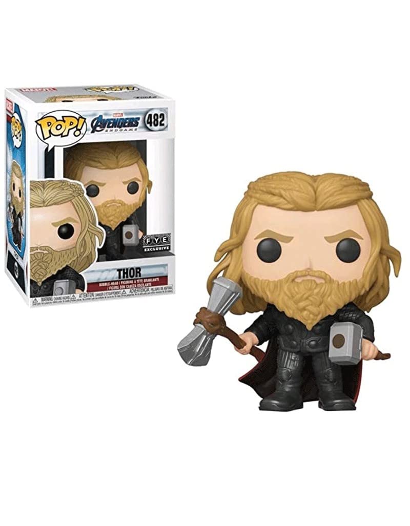 Pop Avengers 4: Endgame – Thor with Hammer &amp; Stormbreaker Vinyl Figur