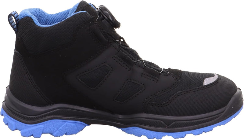 Superfit Jungen Jupiter Leicht Gefütterte Gore-tex Sneaker 33 EU Weit Schwarz Hellblau 0000, 33 EU W