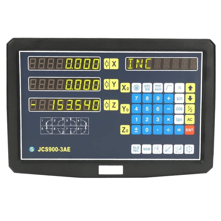 EVTSCAN 3 Axis 10 ″ LCD Digital Readout Console, DRO System für Drehmaschinen, Fräsmaschinen, Schlei