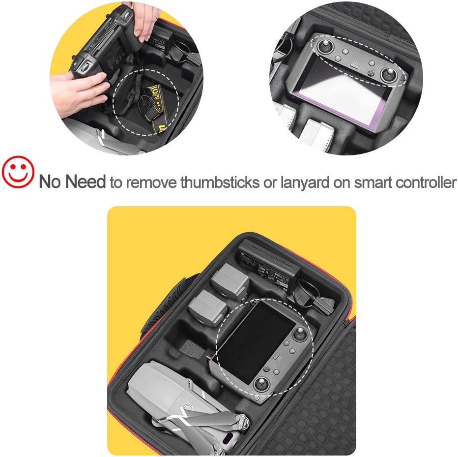 RLSOCO Tasche Koffer für DJI Mavic 2 Pro/Mavic 2 Zoom Drohne-für Mavic 2 Zubehör: DJI Smart Controll