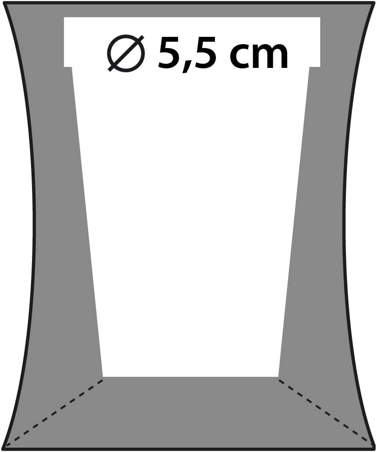 CONCRETTE Blumentopf Blumenkübel Zement-Pflanzkübel Übertopf aus Beton Modern No2 Ø 5,5 cm | 17 Farb