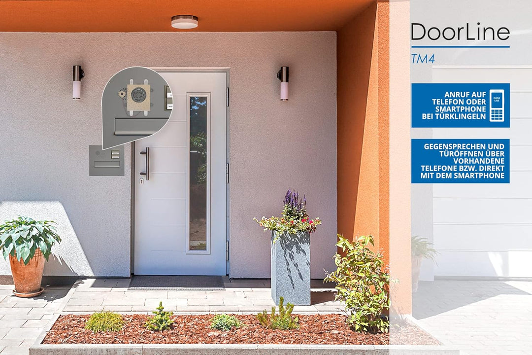 DoorLine TM4 von Telegärtner Elektronik, Clevere Hinterbau-Türstation, macht TK-Anlage FRITZ!Box / R